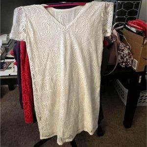 Brand new white lace dress